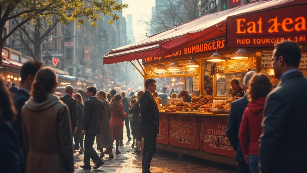 Is The Hamburger Actually the Top Street Food in the U.S.?